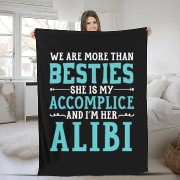 Discover We Are More Than Besties Best Friend Friendship Fleece Blankets