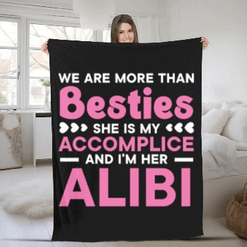 Discover We Are More Than Besties Best Friend Friendship Fleece Blankets