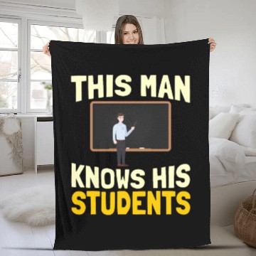Discover High School Teacher Professor Fleece Blankets