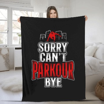 Discover Parkour Free Running Traceur Fleece Blankets