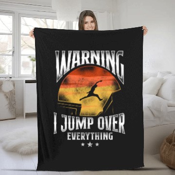 Discover Parkour Free Running Traceur Fleece Blankets
