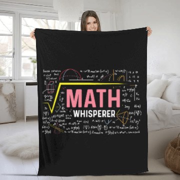 Discover Math Whisperer University Professor Gift Fleece Blankets