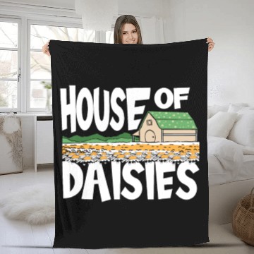 Discover Daisy Garden Gardening Gardener Fleece Blankets