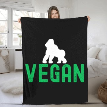 Discover VEGAN Gorilla Fleece Blankets