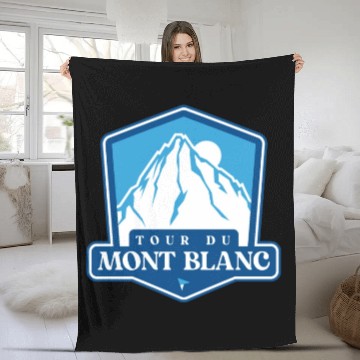 Discover Tour du Mont Blanc Fleece Blankets