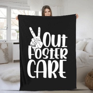 Discover Peace Out Foster Care Adoption Fleece Blankets