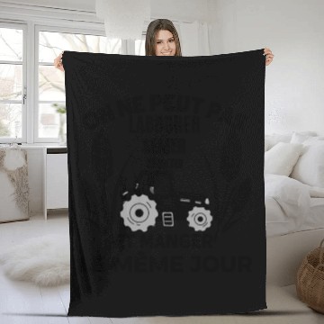 Discover ON NE PEUT PAS LABOURER SEMER RECOLTER ET MANGER Fleece Blankets
