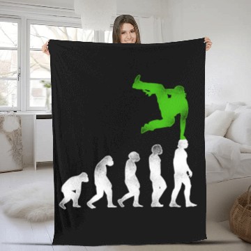 Discover Parkour Free Running Traceur Fleece Blankets