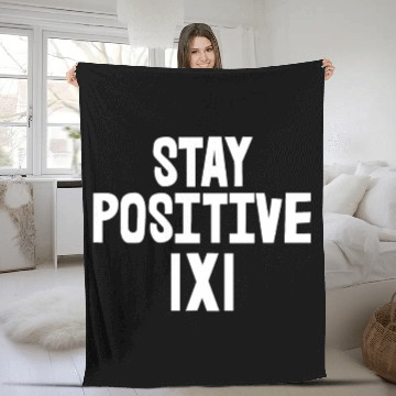 Discover Stay Positive Fleece Blankets