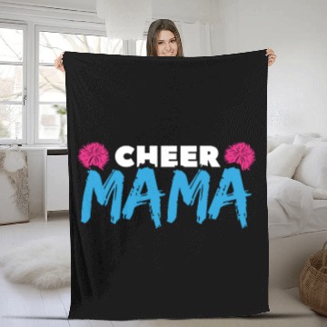 Discover Cheer Mom Fleece Blankets