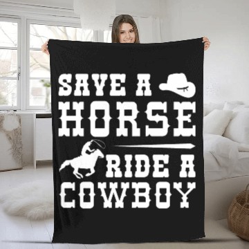 Discover Save A Horse Ride A Cowboy Fleece Blankets