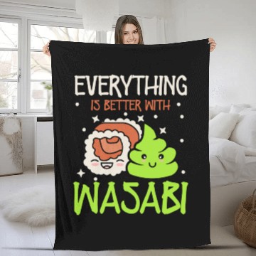 Discover Everything Is Better Sushi Lover Japan Japanese Fleece Blankets