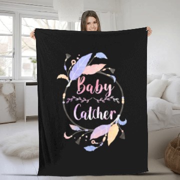 Discover Midwife Dreamcatcher Baby Catcher Doula Fleece Blankets