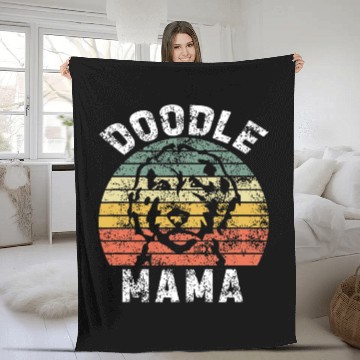 Discover Doodle Mama Labradoodle Golden Doodle Dog Lover Fleece Blankets