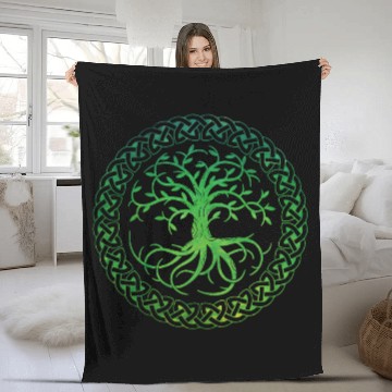 Discover Celtic Tree of Life Fleece Blankets