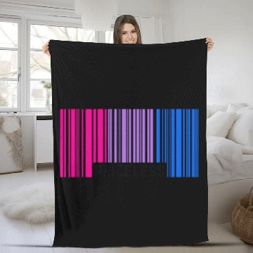Discover Priceless Bisexual Pride Barcode Subtle Bi Flag Fleece Blankets