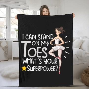 Discover Ballet Ballerina Dance Dancer Dancing Ballet Gift Fleece Blankets