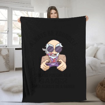 Discover Always Be Yourself Gamer Fleece Blankets