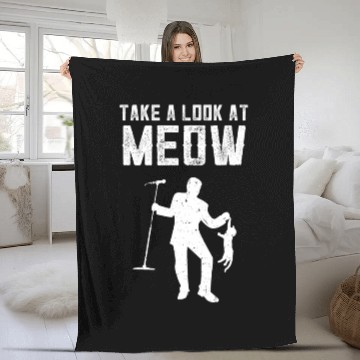Discover Funny Music Song Kitties Tomcat Cats Fleece Blankets
