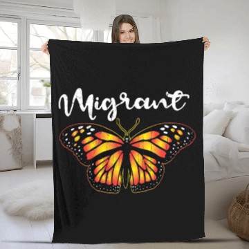 Discover Migrant Monarch Butterfly Lover Cute Butterflies Fleece Blankets
