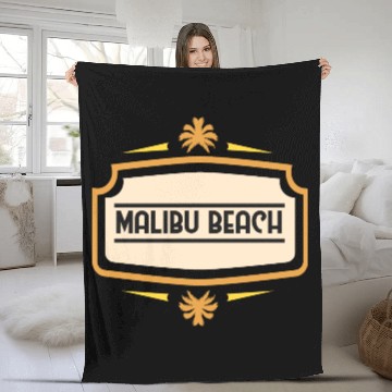 Discover Malibu Beach Fleece Blankets