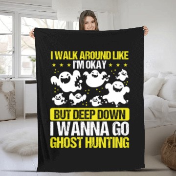 Discover Halloween Ghost Hunting Camerca Ghost Hunter Kit Fleece Blankets