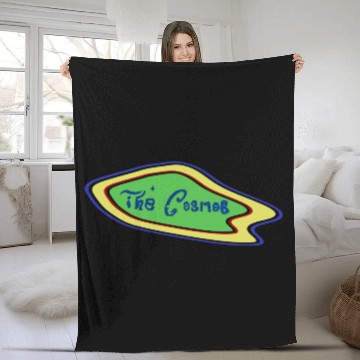 Discover The Cosmos Alien Graphic Fleece Blankets