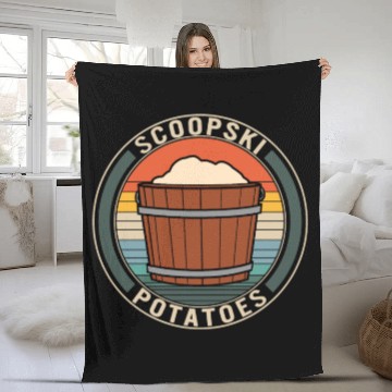 Discover Potato Vegetable Fleece Blankets, Scoopski Potatoes,