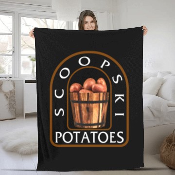 Discover Potato Vegetable Fleece Blankets, Scoopski Potatoes,