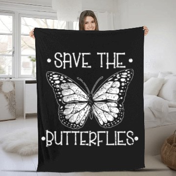 Discover Save The Butterflies Monarch Vintage Collection Fleece Blankets