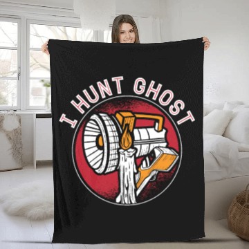 Discover Ghost Hunter I Hunt Ghost Paranormal Ghost Hunting Fleece Blankets