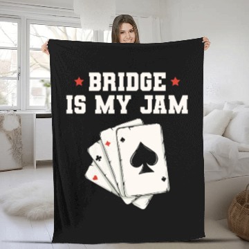 Discover Bridge is my jam Design for a Bridge Nerd Fleece Blankets