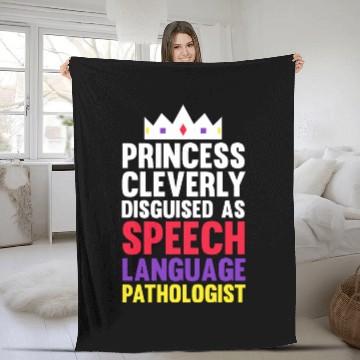 Discover Speech Therapy SLP Speech Language Pathologist Fleece Blankets