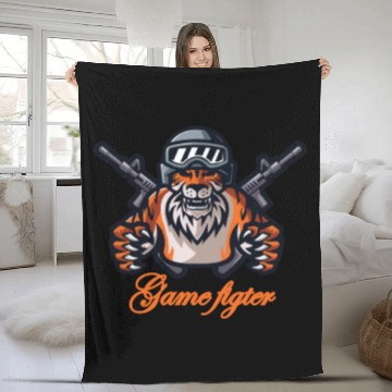 Discover Tiger fight game Fleece Blankets