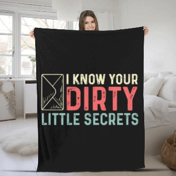 Discover Little Dirty Secrets Joker Gift Fleece Blankets