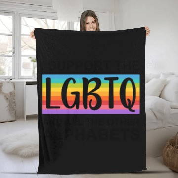 Discover I Support LGBTQ Fleece Blankets Design | Pride Month