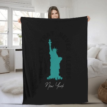 Discover New York - City That never Sleeps Fleece Blankets