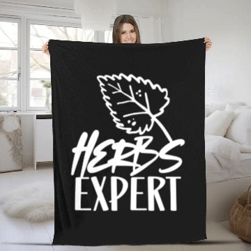 Discover Herbs Expert Herb Herbalist Herbalism Gardening Fleece Blankets