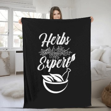 Discover Herbs Expert Gardening Herb Herbalist Herbalism Fleece Blankets
