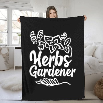 Discover Herbs Gardener Gardening Herbalism Herb Herbalist Fleece Blankets