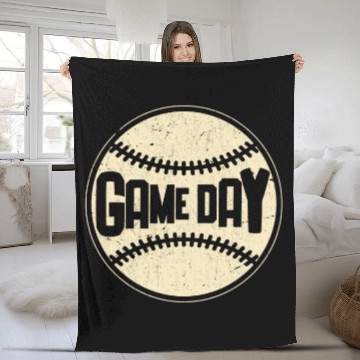 Discover Baseball Game Day Sport Lover Fleece Blankets