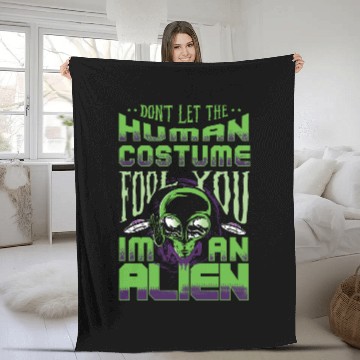 Discover Alien Gift Extraterrestrial UFO AREA 51 Sci-fi Fleece Blankets