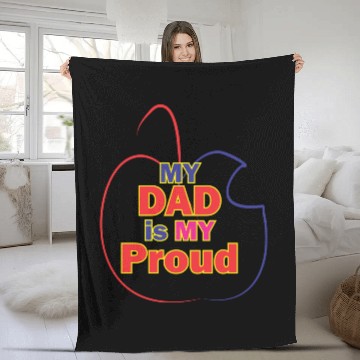 Discover i love dad | best design | new best design | popul Fleece Blankets
