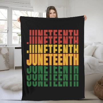 Discover Juneteenth Black History Day Pride Gift Fleece Blankets