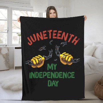 Discover Juneteenth Black History Day Pride Gift Fleece Blankets
