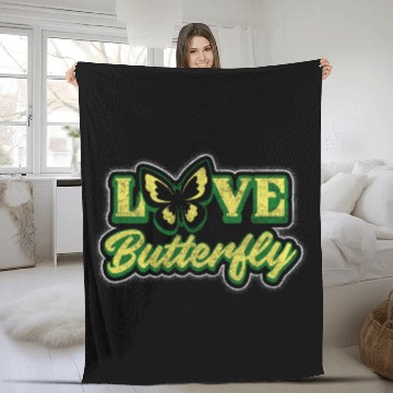 Discover Insect Pattern Sweet Fleece Blankets