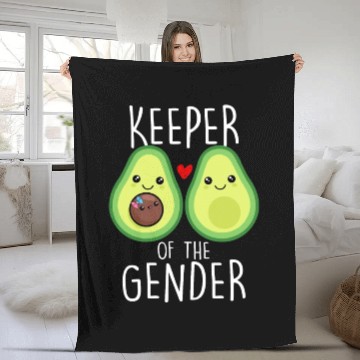 Discover Avocado Keeper of the Gender Illustration Fleece Blankets