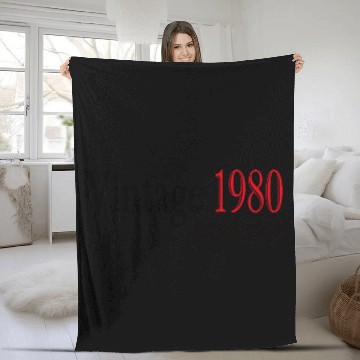 Discover Retro vintage 80's Birthday Fleece Blankets