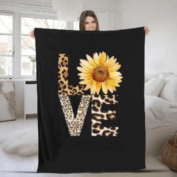 Discover Love Teacher Life Fleece Blankets