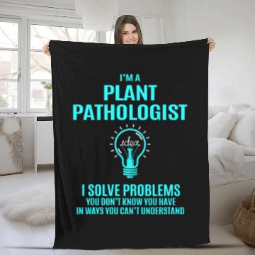 Discover Plant Pathologist Fleece Blankets - I Solve Problems Gift